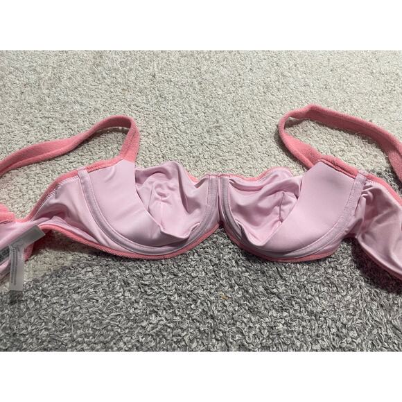 NWT Victorias Secret 2 Pc Bikini 34D/M Essential Triangle Boyshort Bottom Pink - Picture 4 of 16